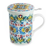 Cumpara ieftin Cana portelan cu infuzor ceai in cutie cadou Majolica II &Oslash; 8 x 10,5 H, 350 ml
