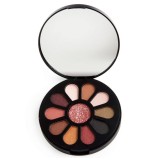 Paleta Farduri Magic Studio Diamond Glitter Circle, 11 Culori, Pigmentare Intensă, Efect Sidefat &amp; Mat, Oglindă, Design Sclipici