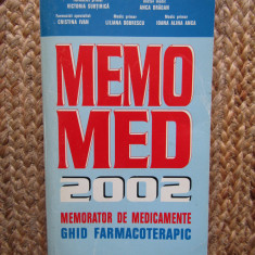 Memomed 2002 Memorator de medicamente. Ghid farmacoterapic Emanoil Manolescu