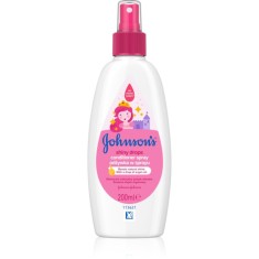 Johnson&#039;s&reg; Shiny Drops conditioner Spray Leave-in cu ulei de argan de la v&acirc;rsta de 18 luni 200 ml