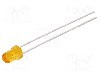 Dioda LED, 3mm, portocalie, 65...180mcd, 20mA, 2,05...2,4V, LITEON - LTL1CHJFTNN