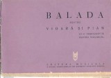 Balada pentru vioara si pian cu o transcriptie pentru violoncel