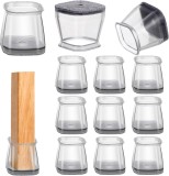 Set 40 Protectii Picioare Mobila, Protectie Anti-Zgariere Podea, Silicon, Transparent, intre 27-38mm - CN