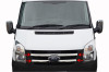 Grila Inox Ford Transit 2006-2014, Ornament Fata, Design Personalizat, Otel Inoxidabil, Montare Usoara