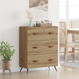 vidaXL Comodă cu sertare cu sertar Stejar Artizanal 69,5 x 34 x 90 cm 881487