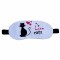 Masca pentru dormit sau calatorie, cu gel detasabil, Pufo Cat lover, 20 cm, alb