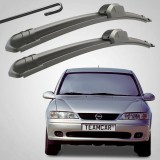 Cumpara ieftin Set 2 Ștergătoare Parbriz Flat Dedicate Opel Vectra B (1995-2002), Prindere Hook (C&acirc;rlig)