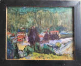 Iosif Rosenbluth (1894-1975)-Peisaj din Predeal, pictură &icirc;n ulei