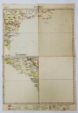 HARTA ZONEI BALCIC - OPANCEA , LITOGRAFIE DE M.D. MOLDOVEANU , 1936, POLICROMA