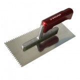 Cumpara ieftin Gletiera inox cu zimti, 8x8 mm, cu maner lemn, 13x28 cm, Richmann Exclusive