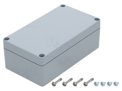 Carcasă Universală Aluminiu Gri 125x222x81mm foto