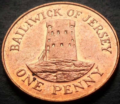 Moneda 1 PENNY - JERSEY, anul 2008 * cod 4951 foto
