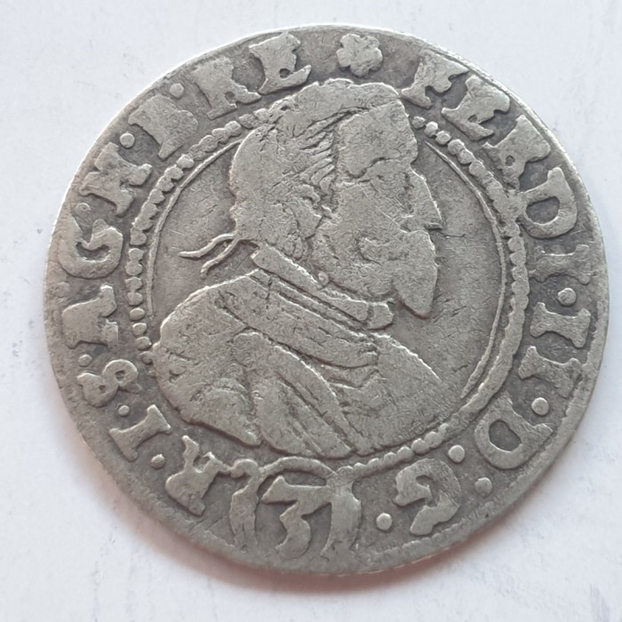 Boemiea 3 kreuzer 1632 Olomouc argint Ferdinand ll RaR
