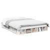 VidaXL Cadru de pat, alb, 160x200 cm, lemn prelucrat