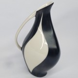 Vază Rara porțelan "Black &amp; White" - Alka Bavaria - "Domino" din anii '50.