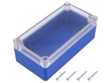 Carcasă universală ABS albastru IP65 82x158x55mm