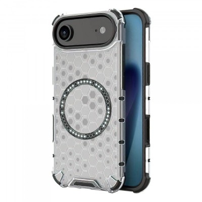 Husa MagSafe pentru Apple iPhone 17 Air, Techsuit, HoneyComb Shield, Alba foto