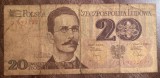 B11 20 - Bancnota foarte veche - Polonia - 20 zloti - 1982