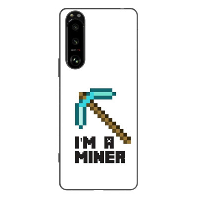 Husa compatibila cu Sony Xperia 5 III Silicon Gel Tpu Model Minecraft Miner foto