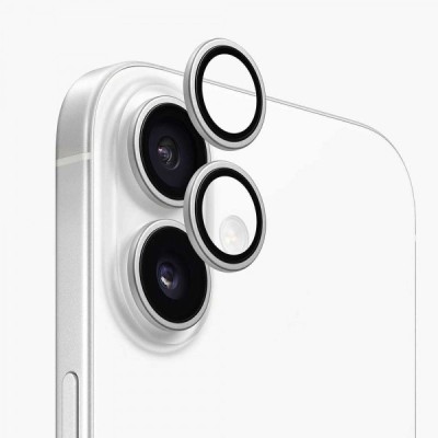 Folie de protectie Camera Spate Anank AR pentru Apple iPhone 17, Sticla Securizata, Argintie foto