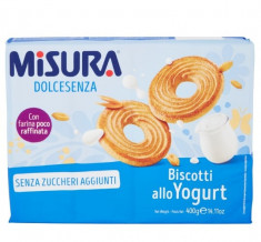 Biscuiti Frollini cu iaurt, fara zahar Misura 400g foto