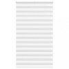 VidaXL Jaluzea tip zebra alb lățime țesătură 115,9 cm poliester