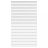 VidaXL Jaluzea tip zebra alb lățime țesătură 115,9 cm poliester