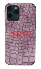 Toc TPU Leather Crocodile Apple iPhone 11 Pro Max Lavender foto