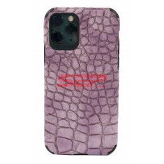 Toc TPU Leather Crocodile Apple iPhone 11 Lavender