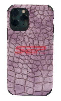 Toc TPU Leather Crocodile Apple iPhone X / XS Lavender foto