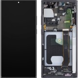 Display cu Touchscreen Samsung Galaxy Note 20 Ultra 5G N986 / Note 20 Ultra N985, cu Rama, Negru (Mystic Black), Service Pack GH82-31453A