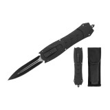 Cutit automat cu arc, otel inoxidabil, 24 cm, negru