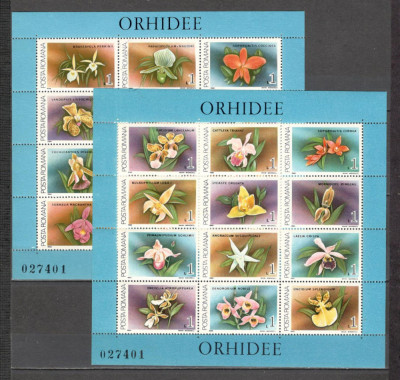 Romania.1988 Flori:Orhidee-Bl. DR.505 foto
