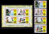 RO 2005 ,LP 1686 + b , &quot;Cercetasii Romaniei &quot; serie+ colita (nr. 357 ),MNH