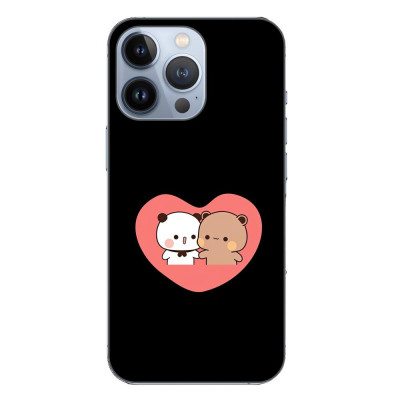 Husa compatibila cu Apple iPhone 13 Pro Silicon Gel Tpu Model Bubu Dudu In Heart foto