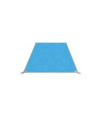 Patura plaja sau camping anti-nisip din poliester, albastru 200 cm x 200 cm