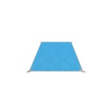 Patura plaja sau camping anti-nisip din poliester, albastru 200 cm x 200 cm