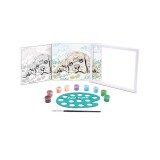 Set Pictura Copii Catelusi, Rama Inclusa, ATU-086650, 9+ Ani, Mini Atelier Desen