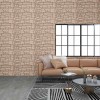 VidaXL Panouri de perete 3D, model cărămidă, bej, 10 buc., EPS