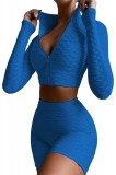 T539-4 Compleu 2 piese fitness din top si pantaloni scurti