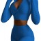 T539-4 Compleu 2 piese fitness din top si pantaloni scurti