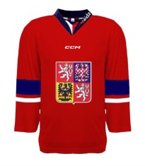 Echipa națională de hochei tricou de hochei Czech Republic 2023/2024 CCM Fandres replica - red - L