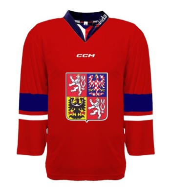 Echipa națională de hochei tricou de hochei Czech Republic 2023/2024 CCM Fandres replica - red David Pastrň&amp;aacute;k #88 - M foto