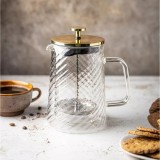 Infuzor cafea, ceai, aparat cu piston, sticla, 0,35 L, Klausberg