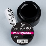 Cumpara ieftin Gel UV Pictura Unghii Onyx Black 5ml, SensoPRO Milano