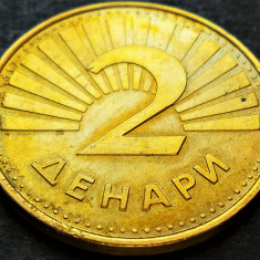 Moneda 2 DENARI - MACEDONIA, anul 2006 * cod 2197