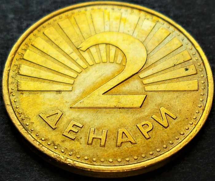 Moneda 2 DENARI - MACEDONIA, anul 2006 * cod 2197