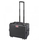 Hard case MAX505H280S-TR cu roti pentru echipamente de studio, Plastica Panaro