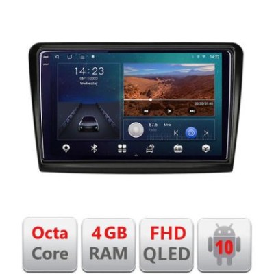 Navigatie Skoda Superb 2 B-SUPERB2 Android Ecran QLED octa core 4+64 carplay android auto KIT-SUPERB2+EDT-E310V3 CarStore Technology foto