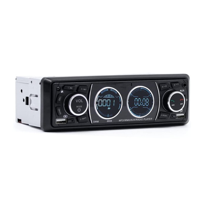 MP3 Player auto SWM8808, 1DIN, BT, Dual USB, TF, AUX, FM